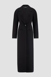 Bonded Crepe Hourglass Coat