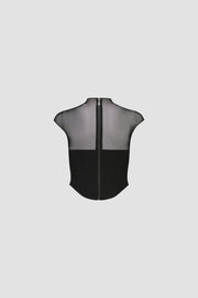 High Neck Corset Top