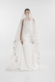 Bardot Floral Sheath Veil