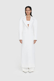 Bonded Crepe Hourglass Coat