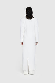 Bonded Crepe Hourglass Coat