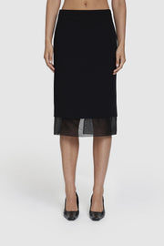 Bonded Crepe Pencil Skirt