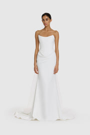 Tear Drop Veil - Bright Ivory