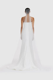 Tear Drop Veil - Bright Ivory