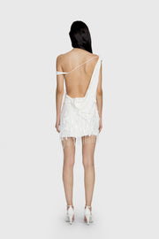 Scatter Tassel Beaded Mini Dress