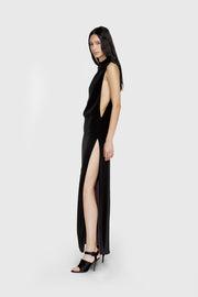 High Neck Maxi Dress