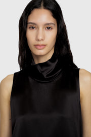 Asymmetrical Silk Top