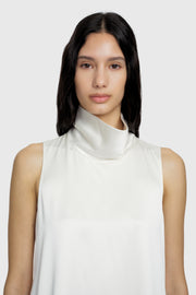 Asymmetrical Silk Top