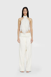 Silk Organza Halter Top