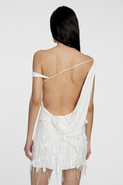 Scatter Tassel Beaded Mini Dress